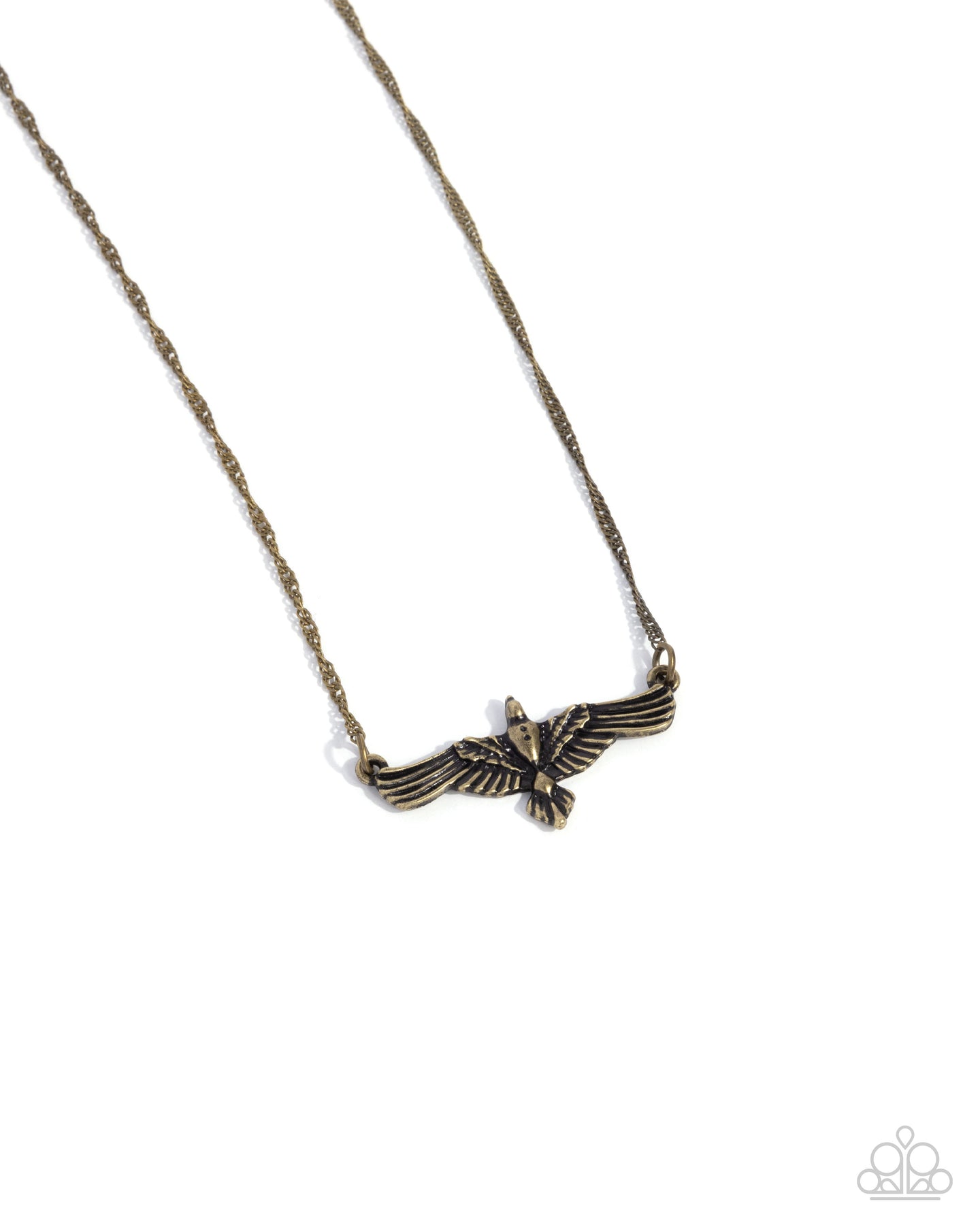 paparazzi-accessories-eagle-exception-brass-necklace