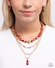 Load image into Gallery viewer, Admirable Affection - Red Necklace - Paparazzi Jewelry
