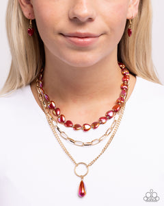 Admirable Affection - Red Necklace - Paparazzi Jewelry
