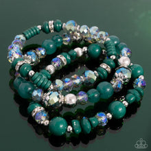 Load image into Gallery viewer, Complimentary Chic - Green Bracelet - Paparazzi Jewelry
