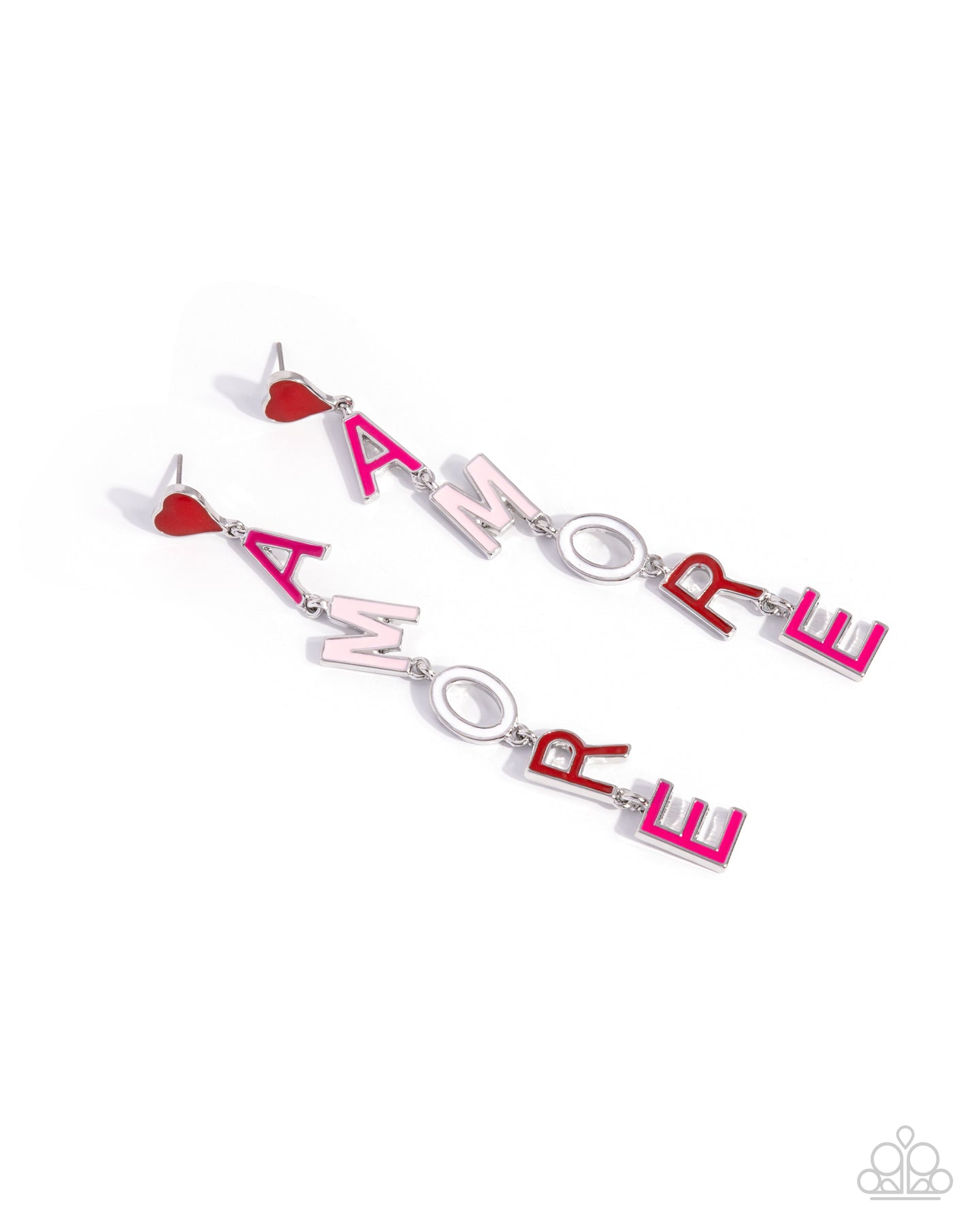 paparazzi-accessories-amore-mio-multi-post earrings