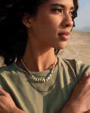 Load image into Gallery viewer, Eclectic Effort - Brass Necklace - Paparazzi Jewelry
