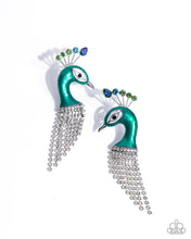 Load image into Gallery viewer, paparazzi-accessories-pampered-peacock-multi-post earrings
