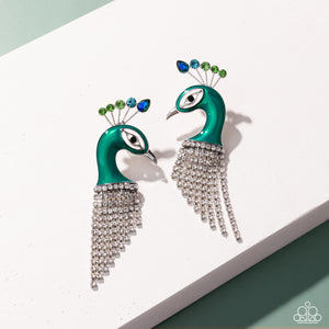 Pampered Peacock - Multi Post Earrings - Paparazzi Jewelry