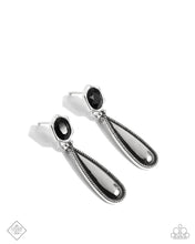 Load image into Gallery viewer, paparazzi-accessories-festival-fame-black-post earrings
