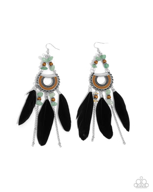 paparazzi-accessories-serene-stage-green-earrings