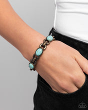 Load image into Gallery viewer, Rustic Record - Brass Bracelet - Paparazzi Jewelry
