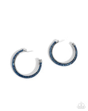 Load image into Gallery viewer, paparazzi-accessories-chiseled-crescendo-blue-earrings
