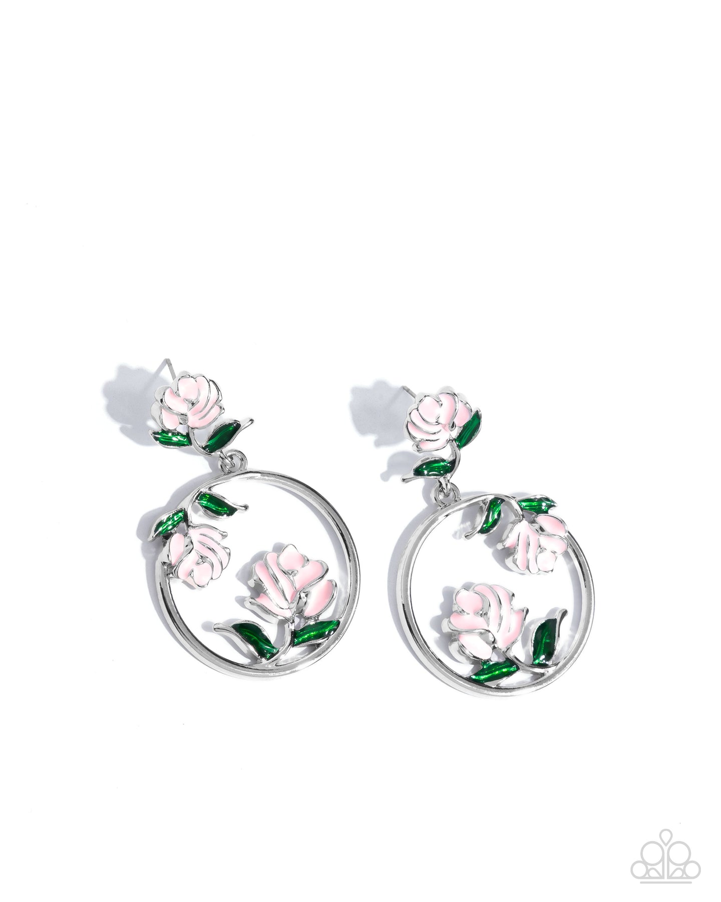 paparazzi-accessories-rose-to-you-pink-post earrings