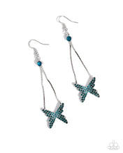 Load image into Gallery viewer, paparazzi-accessories-pick-a-flight-blue-earrings
