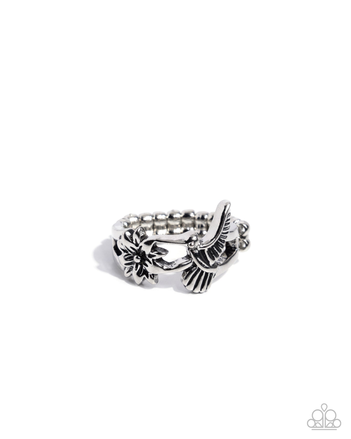 paparazzi-accessories-handcrafted-hummingbird-silver-ring