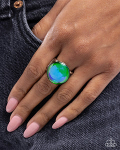 Colorful Cantata - Green Ring - Paparazzi Jewelry