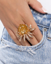 Load image into Gallery viewer, Lotus Legacy - Yellow Ring - Paparazzi Jewelry
