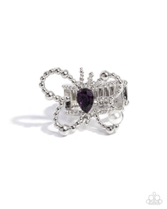 paparazzi-accessories-aerial-artifact-purple-ring