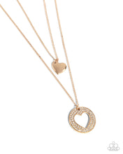 Load image into Gallery viewer, paparazzi-accessories-matchmaker-mural-gold-necklace

