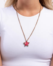 Load image into Gallery viewer, Lone Star Story - Red Necklace - Paparazzi Jewelry
