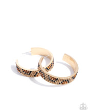 Load image into Gallery viewer, paparazzi-accessories-cheetah-clique-gold-earrings
