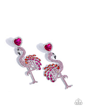 Load image into Gallery viewer, paparazzi-accessories-flamingo-freestyle-pink-post earrings
