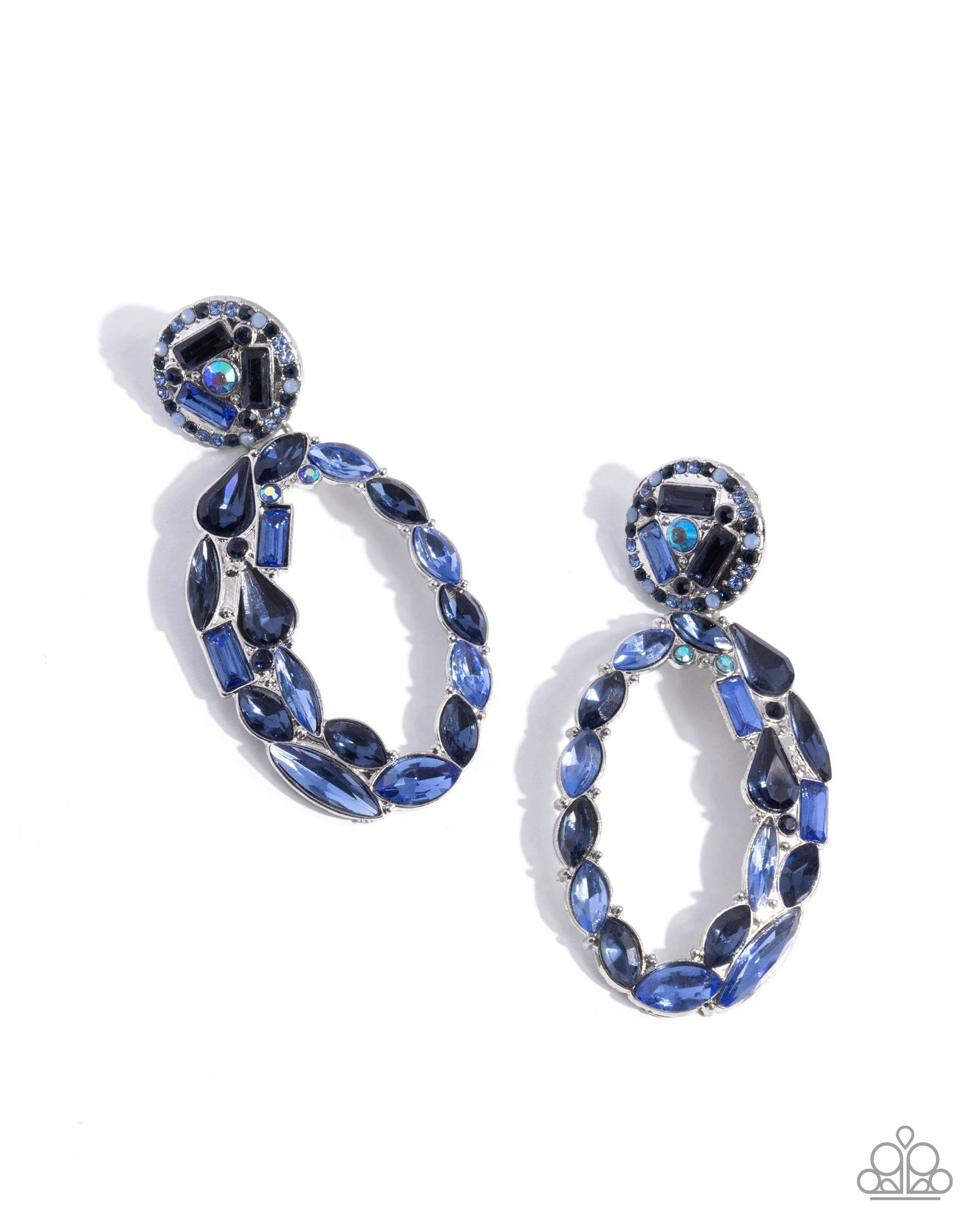 paparazzi-accessories-eclectic-elevation-blue-post earrings