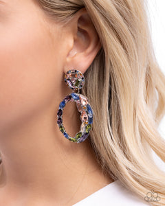 Eclectic Elevation - Multi Post Earrings - Paparazzi Jewelry