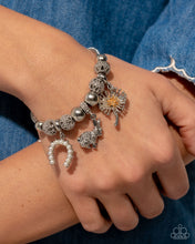 Load image into Gallery viewer, Graceful Godsend - White Bracelet - Paparazzi Jewelry
