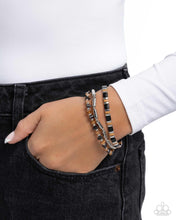 Load image into Gallery viewer, Serendipitous Stack - Black Bracelet - Paparazzi Jewelry
