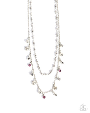 paparazzi-accessories-layered-limit-purple-necklace