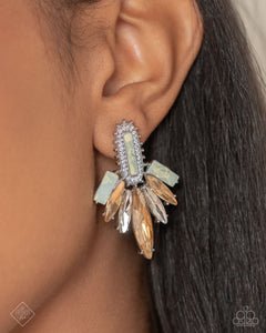 Elegant Excellence - Multi Post Earrings - Paparazzi Jewelry