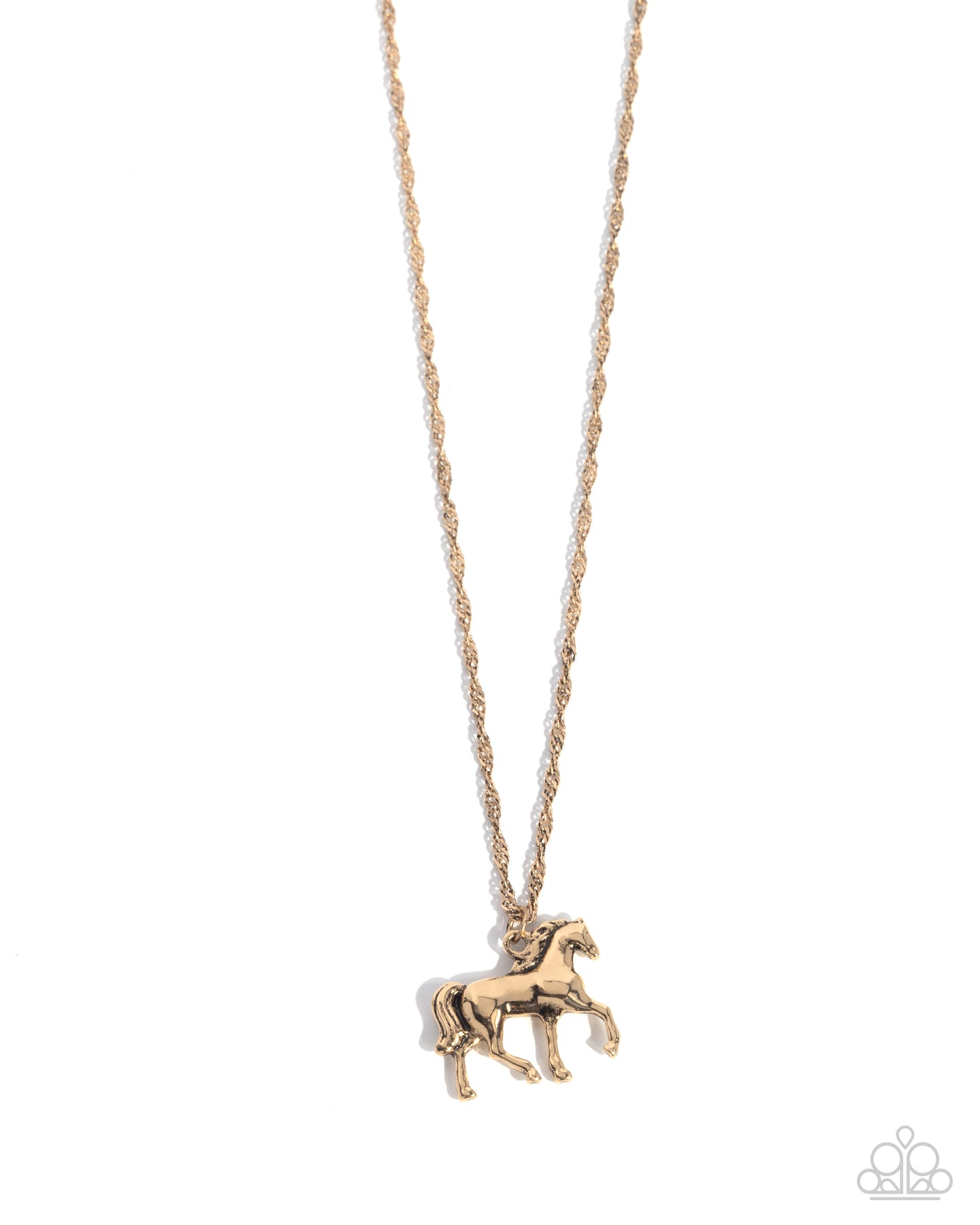 paparazzi-accessories-stallion-statement-gold-necklace