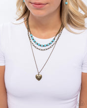 Load image into Gallery viewer, Home Stretch - Brass Necklace - Paparazzi Jewelry
