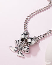 Load image into Gallery viewer, Big Deal Bow - White Necklace - Paparazzi Jewelry
