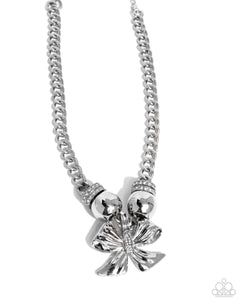 paparazzi-accessories-big-deal-bow-white-necklace