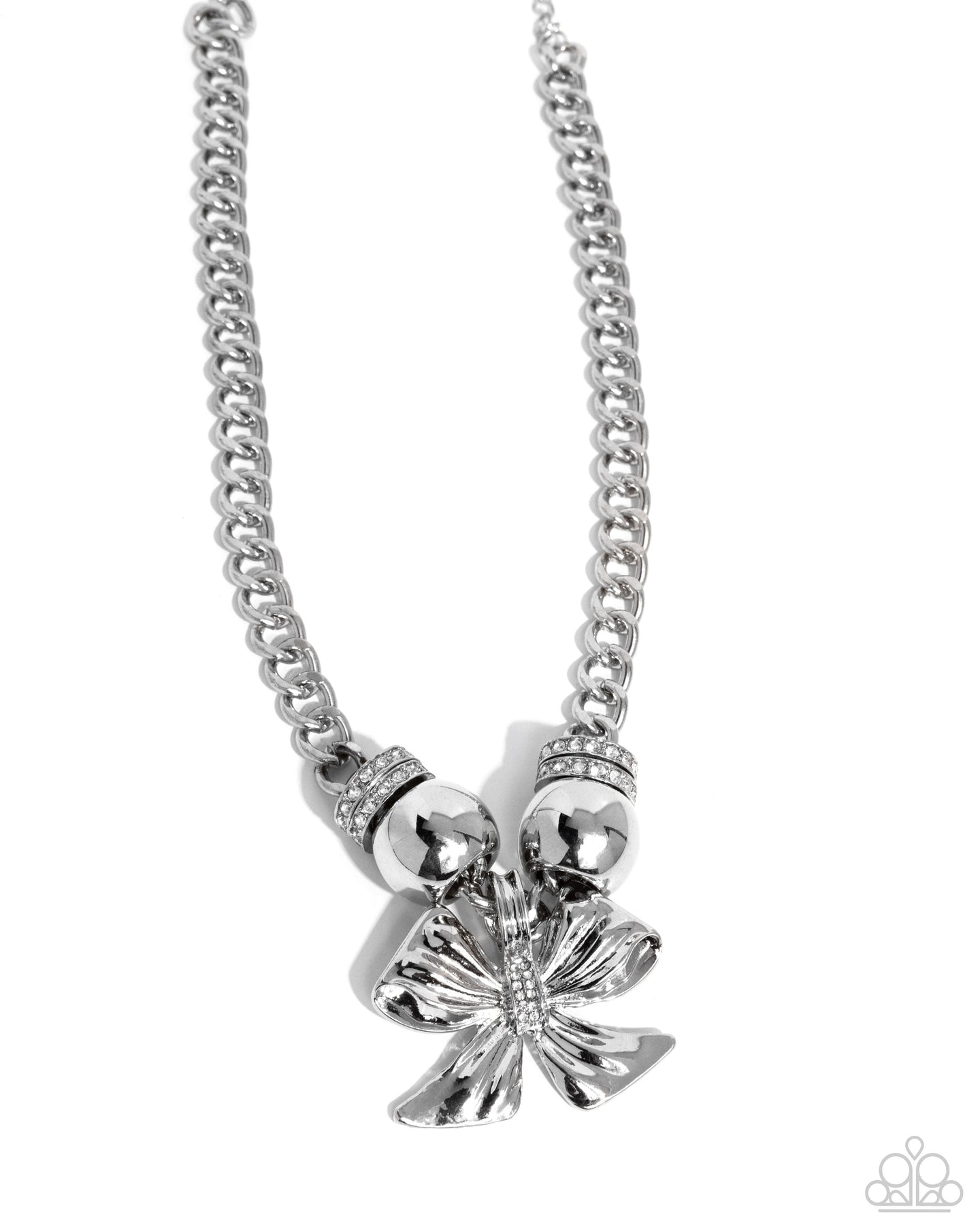 paparazzi-accessories-big-deal-bow-white-necklace