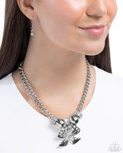 Load image into Gallery viewer, Big Deal Bow - White Necklace - Paparazzi Jewelry
