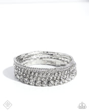 Load image into Gallery viewer, paparazzi-accessories-persistent-pizzazz-white-bracelet
