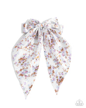 Load image into Gallery viewer, paparazzi-accessories-fluttering-flowers-white-hair clip
