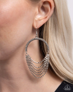 Ostentatious Opulence - White Earrings - Paparazzi Jewelry
