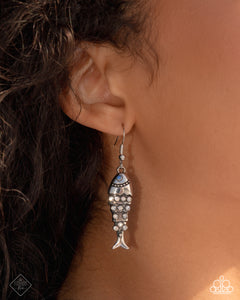 Coastal Cast - Blue Earrings - Paparazzi Jewelry