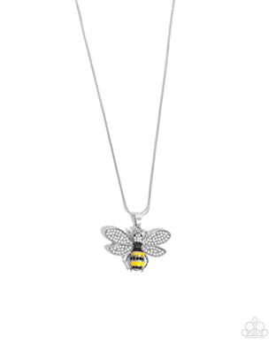 paparazzi-accessories-be-humble-bumblebee-yellow-necklace