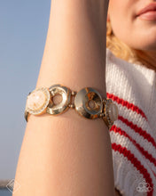 Load image into Gallery viewer, Feminine Flecks - Gold Bracelet - Paparazzi Jewelry
