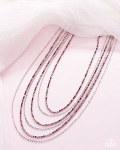 Pronged Purpose - Pink Necklace - Paparazzi Jewelry