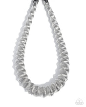 Load image into Gallery viewer, paparazzi-accessories-candescent-coils-silver-necklace
