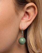 Load image into Gallery viewer, Eye-Catching Earnings - Green Necklace - Paparazzi Jewelry
