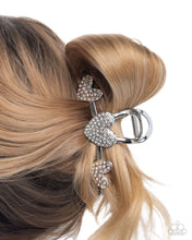 Load image into Gallery viewer, Romantic Rampage - White Hair Clip - Paparazzi Jewelry
