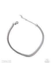 Load image into Gallery viewer, paparazzi-accessories-macho-moment-silver-mens necklace

