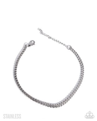 paparazzi-accessories-macho-moment-silver-mens necklace