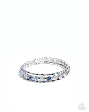 Load image into Gallery viewer, paparazzi-accessories-shimmery-sample-blue-bracelet
