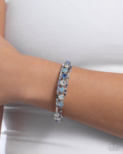 Load image into Gallery viewer, Shimmery Sample - Blue Bracelet - Paparazzi Jewelry
