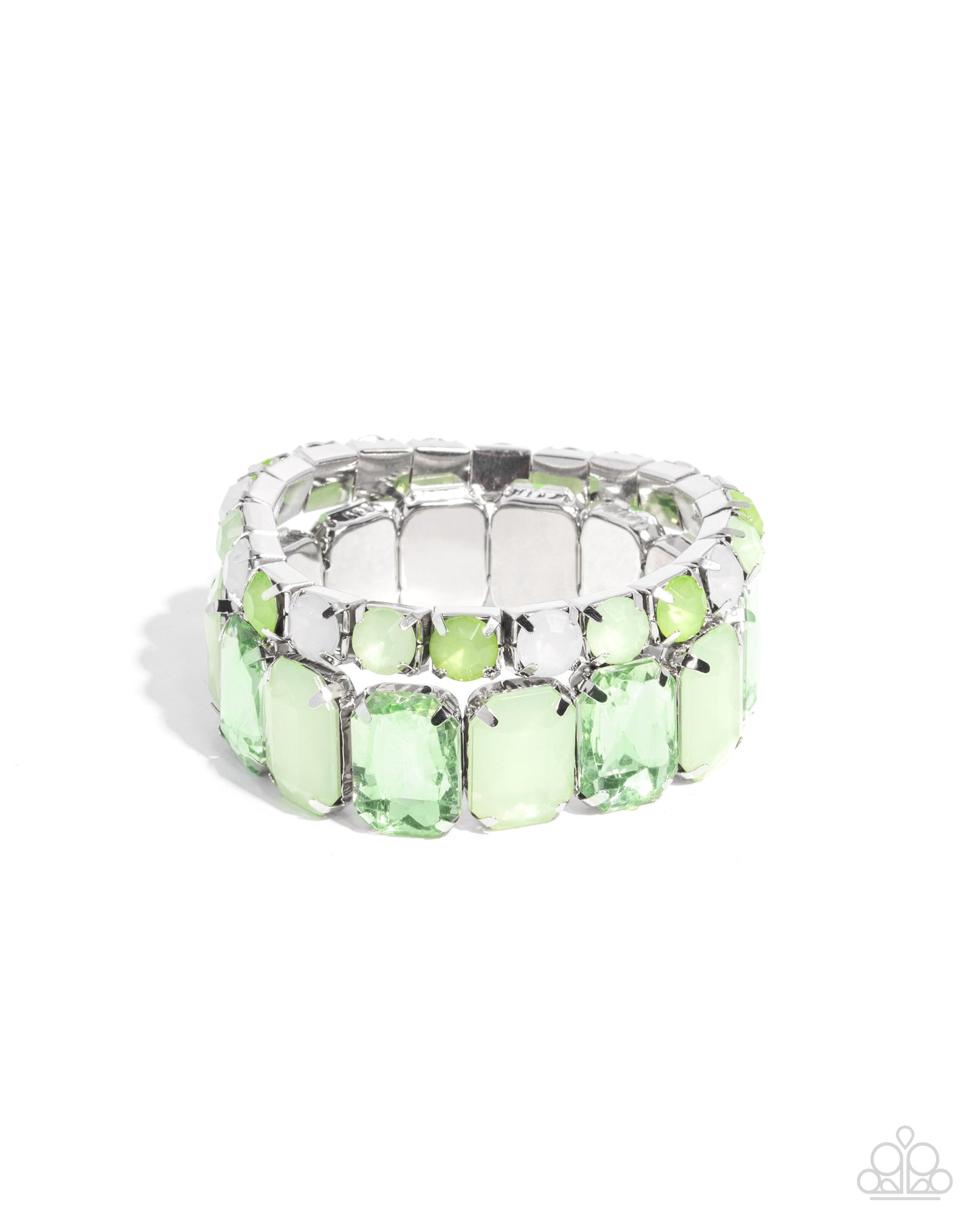 paparazzi-accessories-mismatched-mood-green-bracelet
