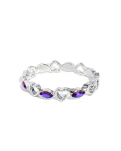 Load image into Gallery viewer, paparazzi-accessories-heartfelt-headline-purple-bracelet
